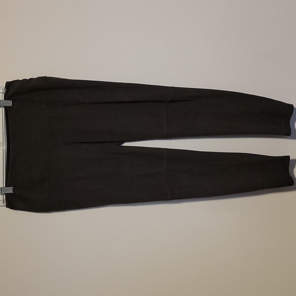 Lysse Pants - Lysse Ultra Suede Black Leggings With Knee Seam Detail Size Medium